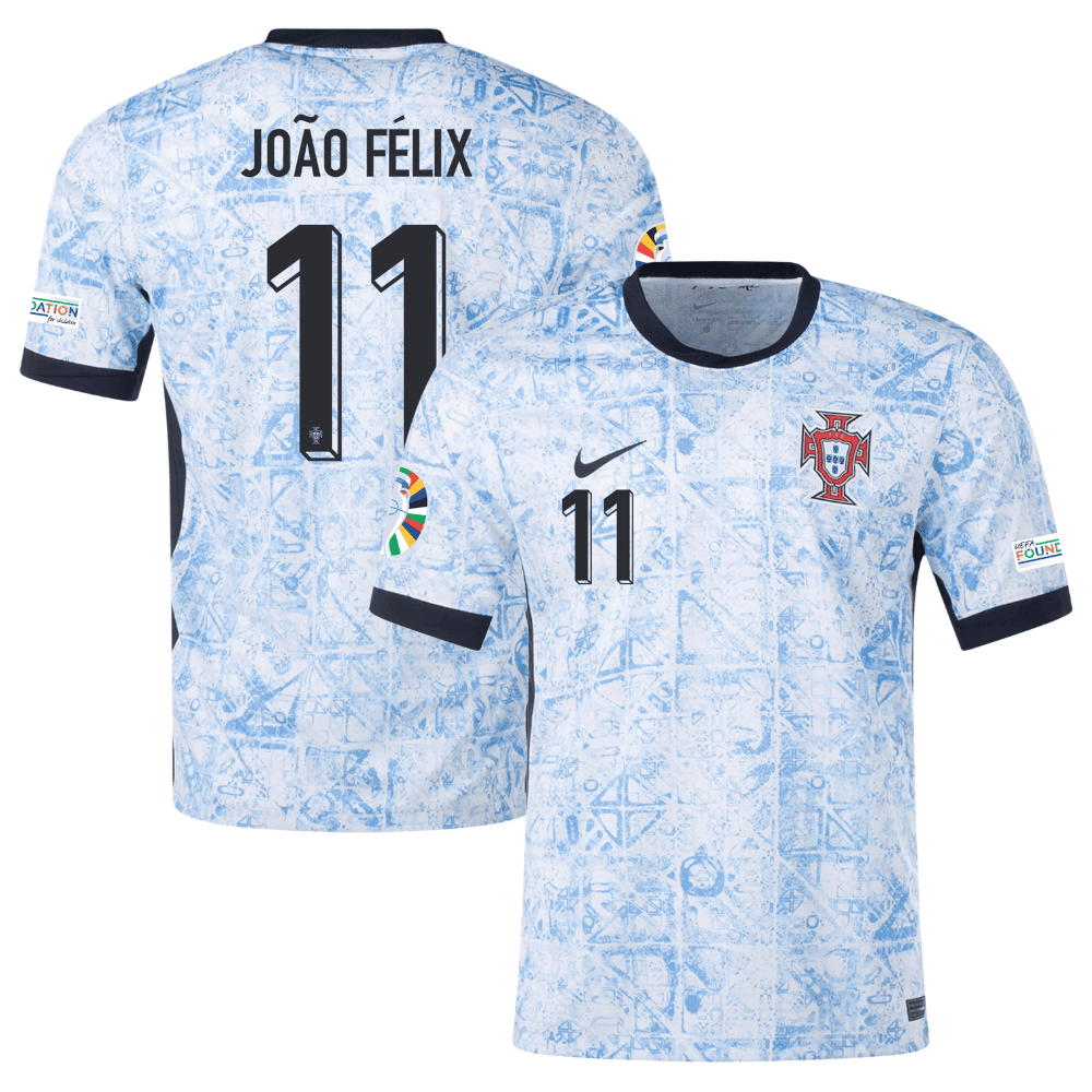 Joo Flix 11 Portugal National Team 2024 Away Men Jersey – Cream