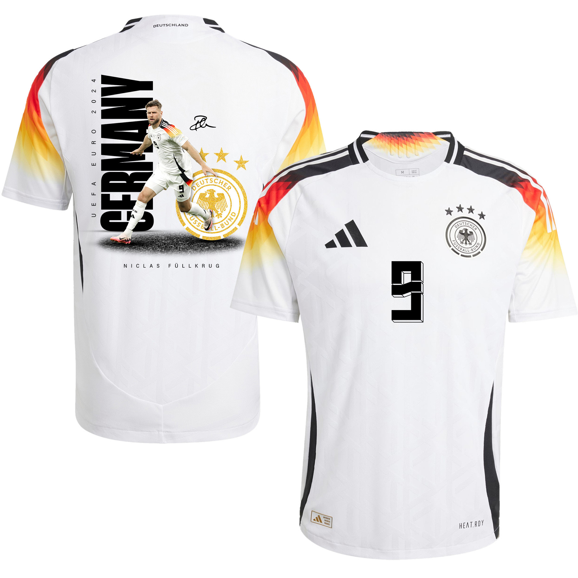 Niclas Fllkrug 9 Signed Game-changer Germany National Team 2024 Home Men Jersey – Purple