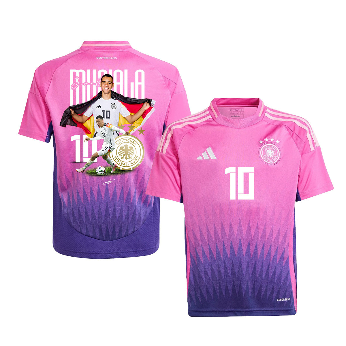 Jamal Musiala 10 The Best Striker Player Of Germany 2024/25 YOUTH Jersey