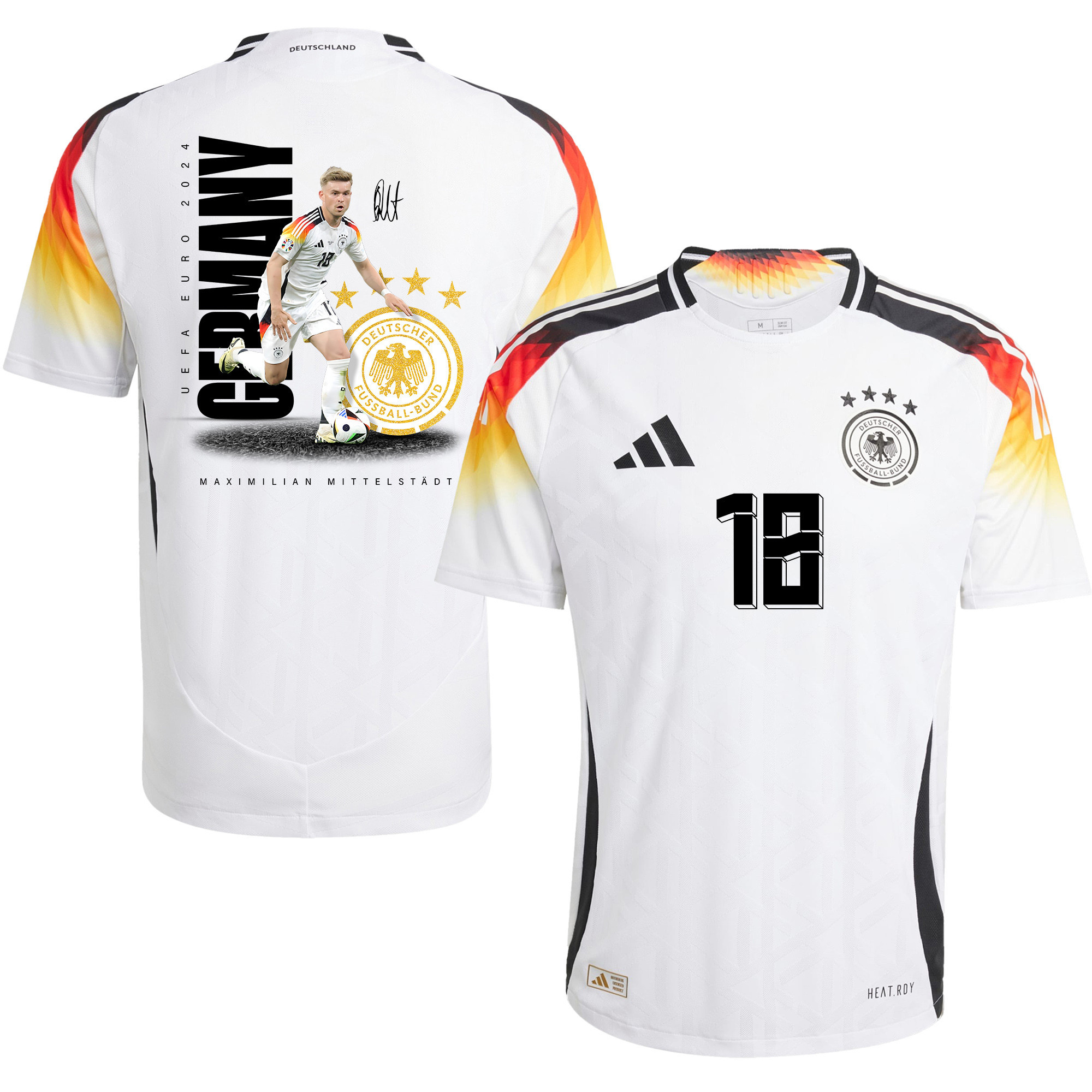 Maximilian Mittelstdt 18 Signed Game-changer Germany National Team 2024 Home Men Jersey – Purple
