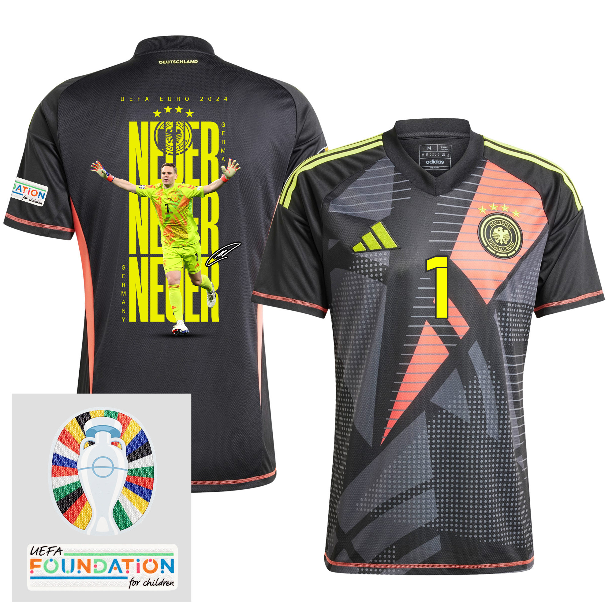 Manuel Neuer 1 Germany 2024/25 Goalkeeper Jersey Best Player's Moment – Men