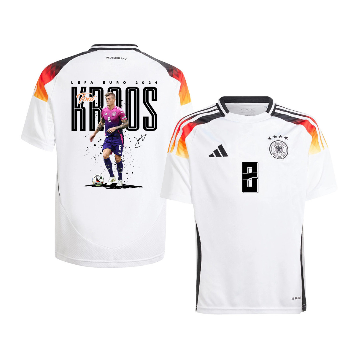 Toni Kroos 8 Iconic Player Signed Superstar Germany 2024/25 YOUTH Jersey