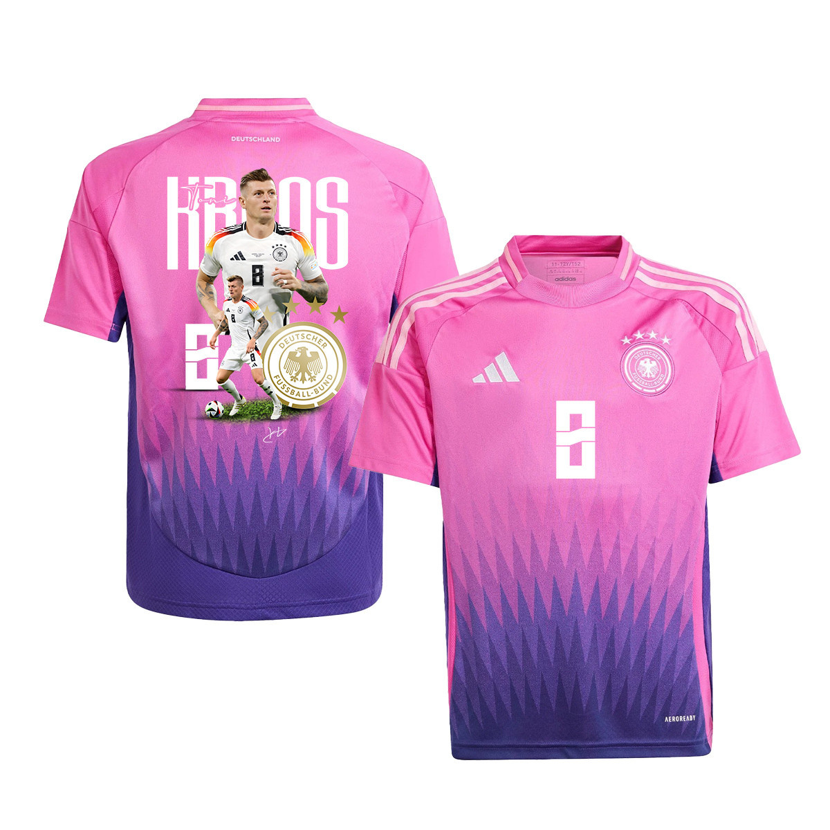 Toni Kroos 8 Euro 2024 Football Superstar Superstar Germany 2024/25 YOUTH Jersey