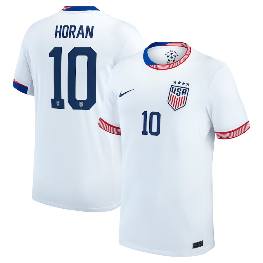 Lindsey Horan 10 USWNT 2024 Home Men Jersey – White