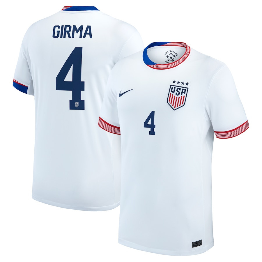 Naomi Girma 4 USWNT 2024 Home Men Jersey – White