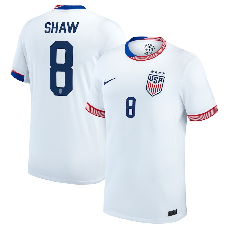 Jaedyn Shaw 8 USWNT 2024 Home Men Jersey – White