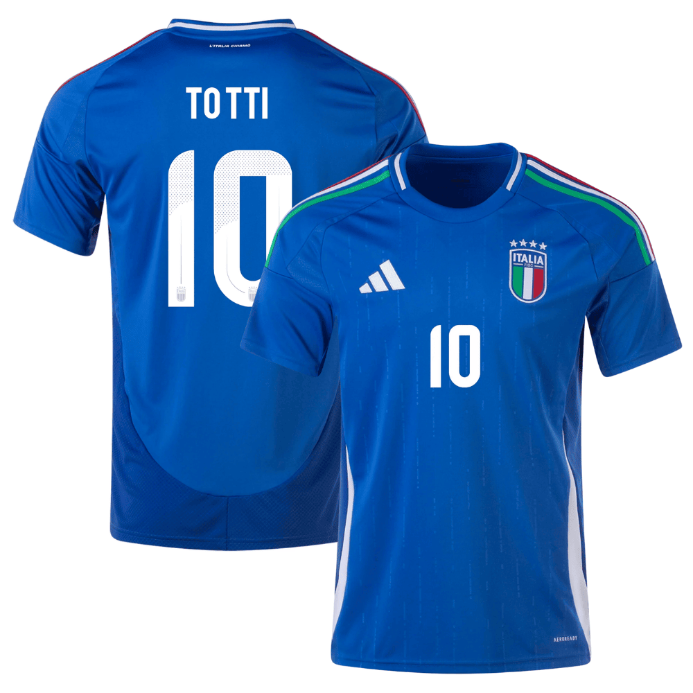 Francesco Totti 10 Italy National Team 2024 Home Legend Player Men Jersey – Blue