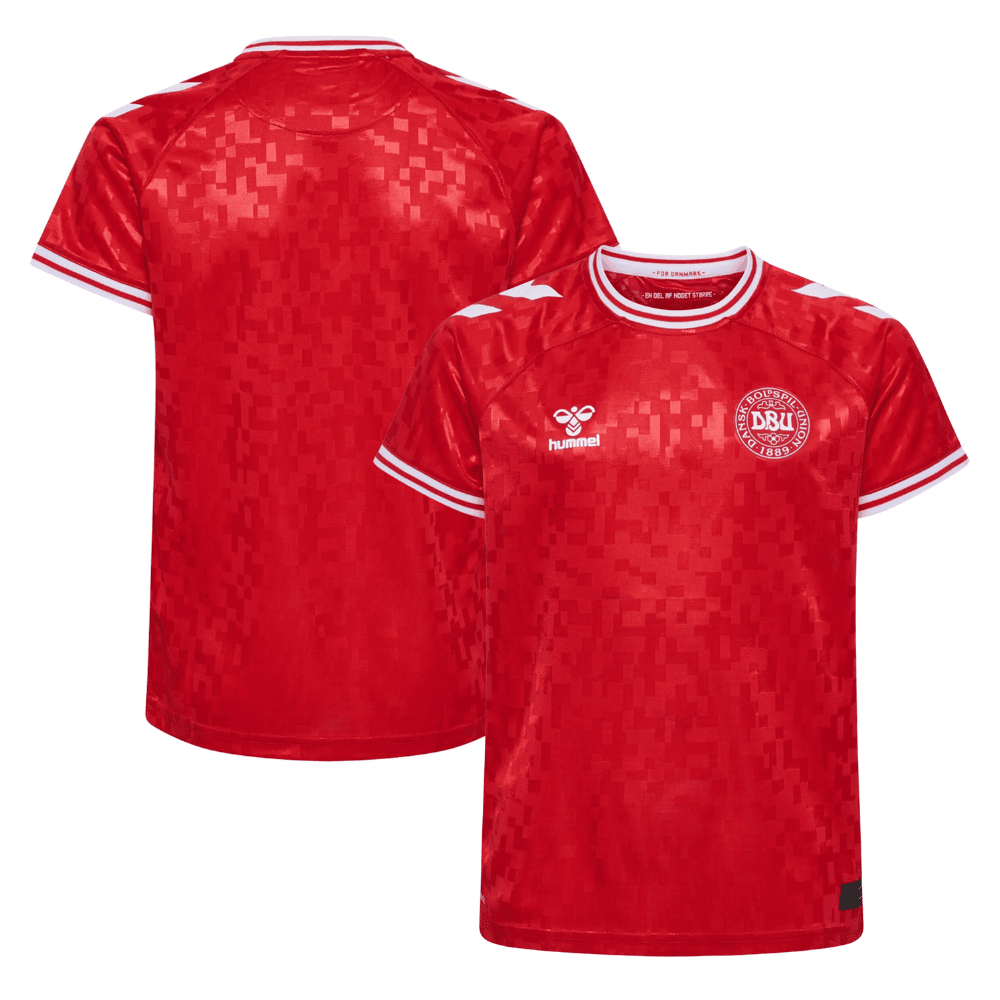 Denmark National Team 2024 Home Stadium YOUTH Jersey – Red