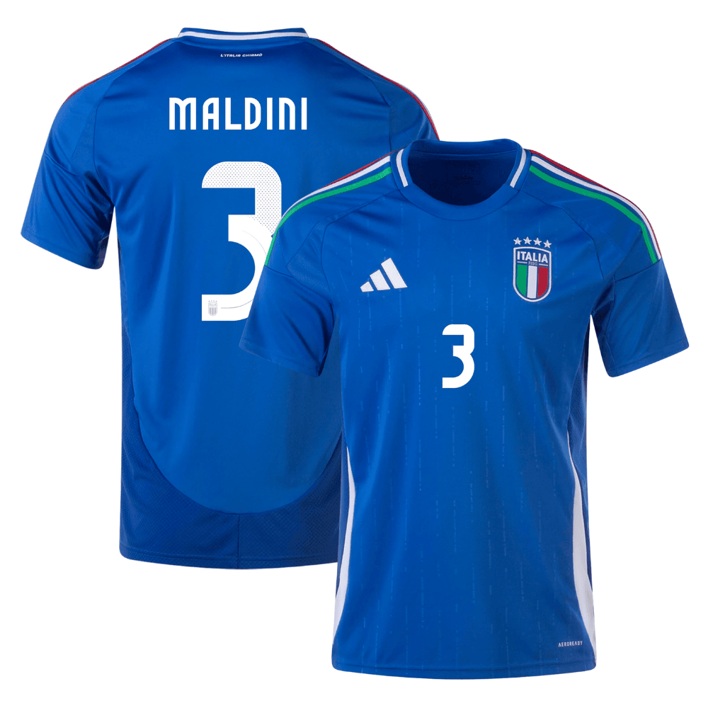 Paolo Maldini 3 Italy National Team 2024 Home Legend Player Men Jersey – Blue