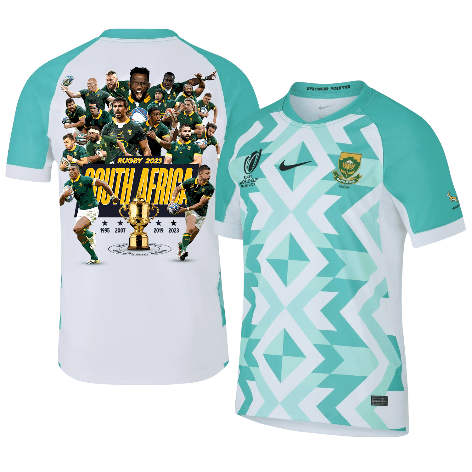 SA 4th Champions Rb World Cup 2023 Stadium Away Jersey – Men Blue