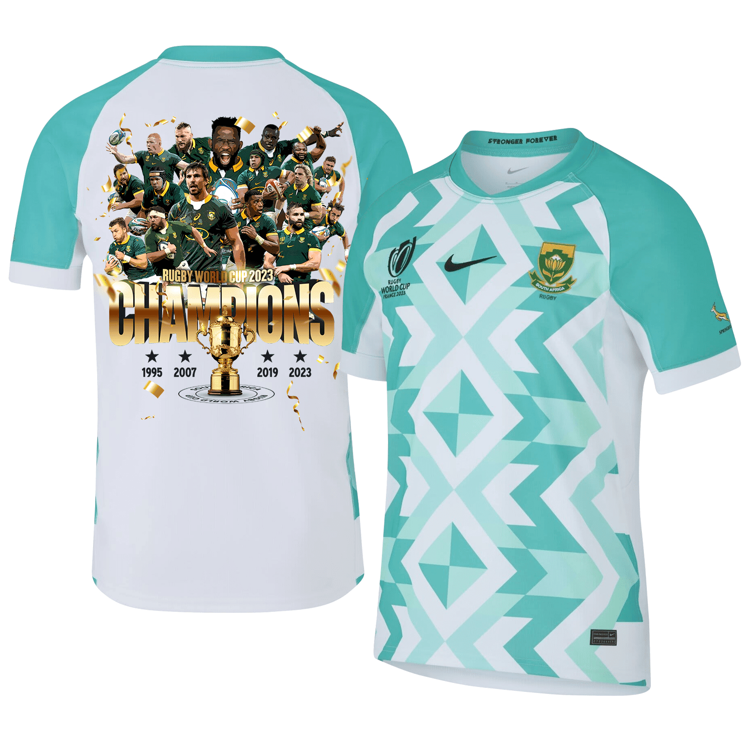 SA 4th Champions Rb World Cup 2023 Stadium Away Jersey – Men Blue V2