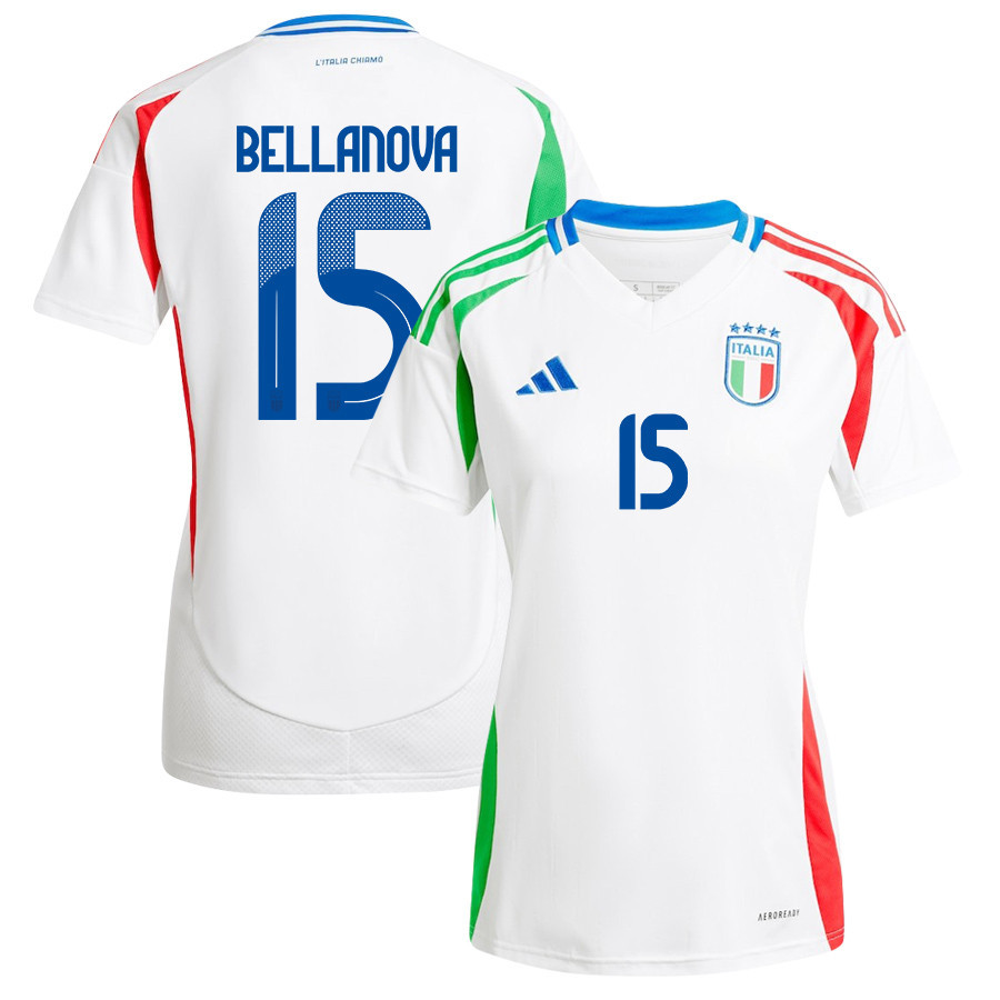 Raoul Bellanova 15 Italy National Team 2024/25 Away Women Jersey – White