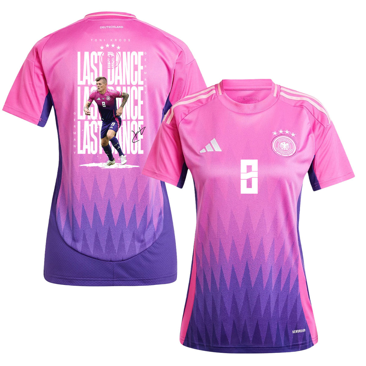 Toni Kroos 8 The Last Dance On The Pitch Germany 2024/25 Women's Jersey