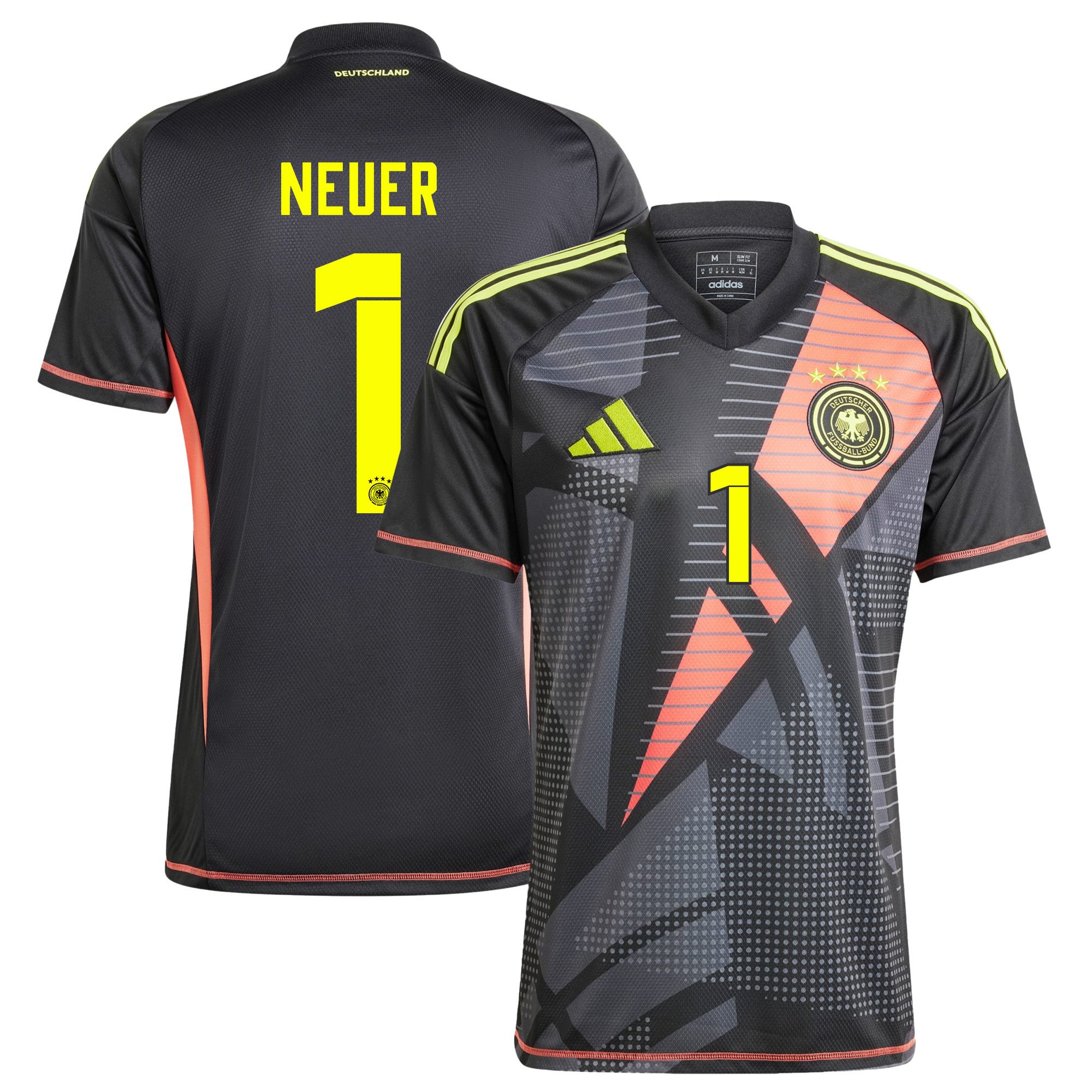 Manuel Neuer 1 Germany National Team 2024/25 Goalkeeper Jersey – Men, Black