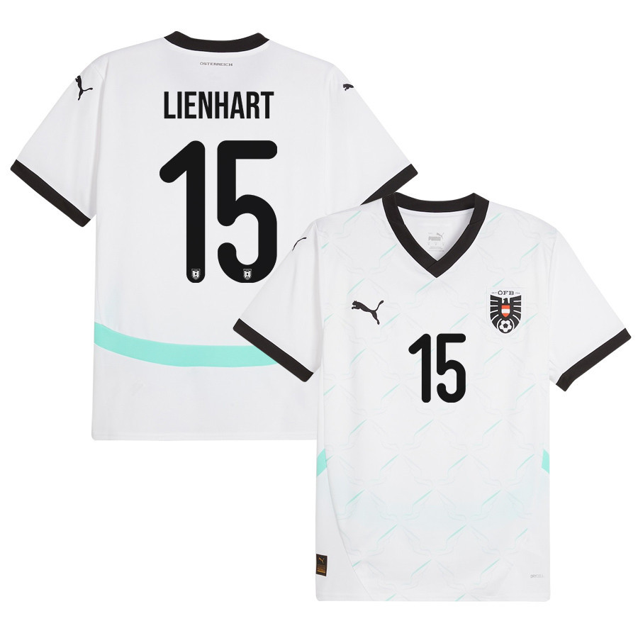 Philipp Lienhart 15 Austria National Team 2024/25 Away Men Jersey – White