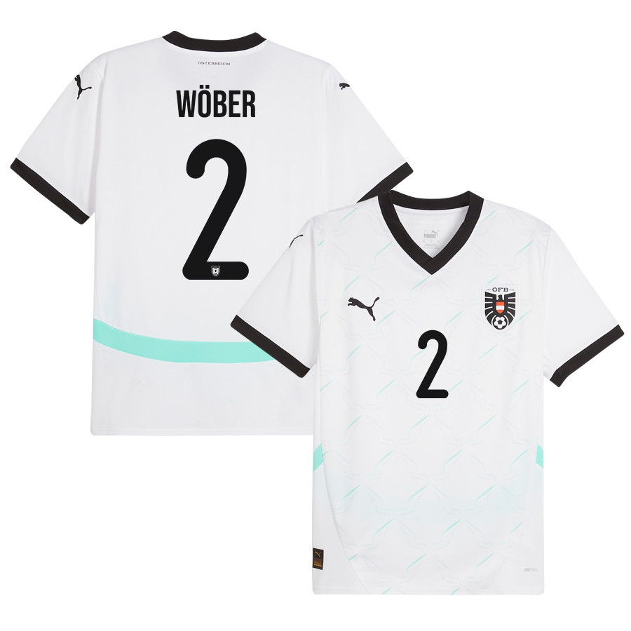 Maximilian Wber 2 Austria National Team 2024/25 Away Men Jersey – White