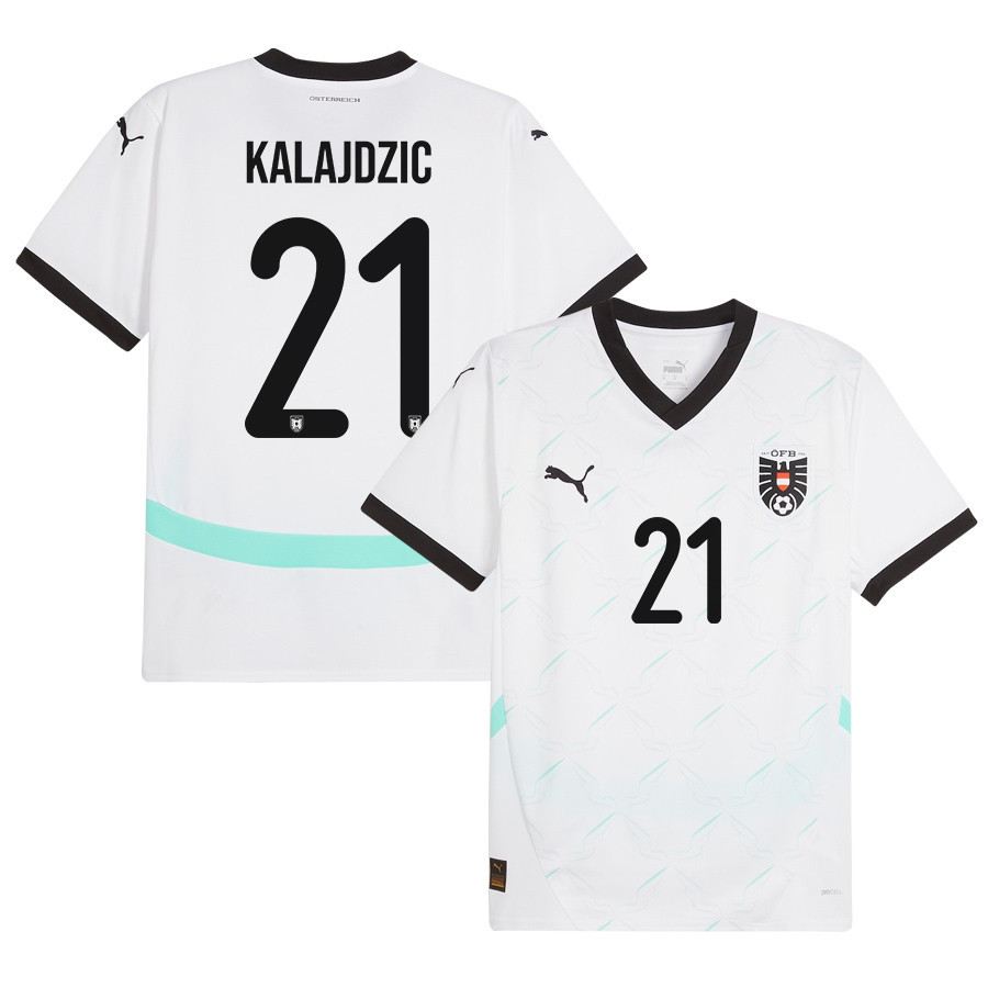 Sasa Kalajdzic 21 Austria National Team 2024/25 Away Men Jersey – White