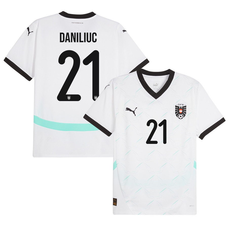 Flavius Daniliuc 21 Austria National Team 2024/25 Away Men Jersey – White