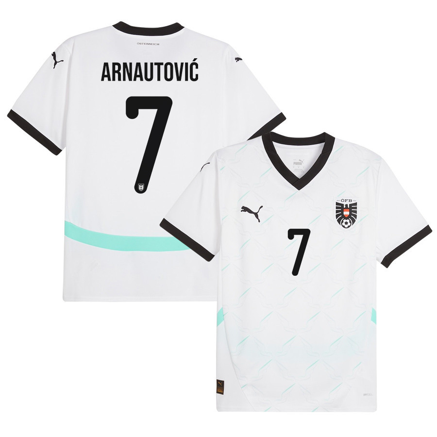 Marko Arnautovi? 7 Austria National Team 2024/25 Away Men Jersey – White