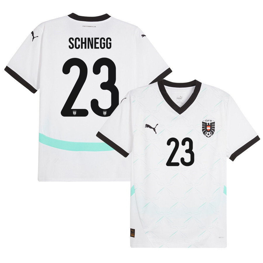 David Schnegg 23 Austria National Team 2024/25 Away Men Jersey – White
