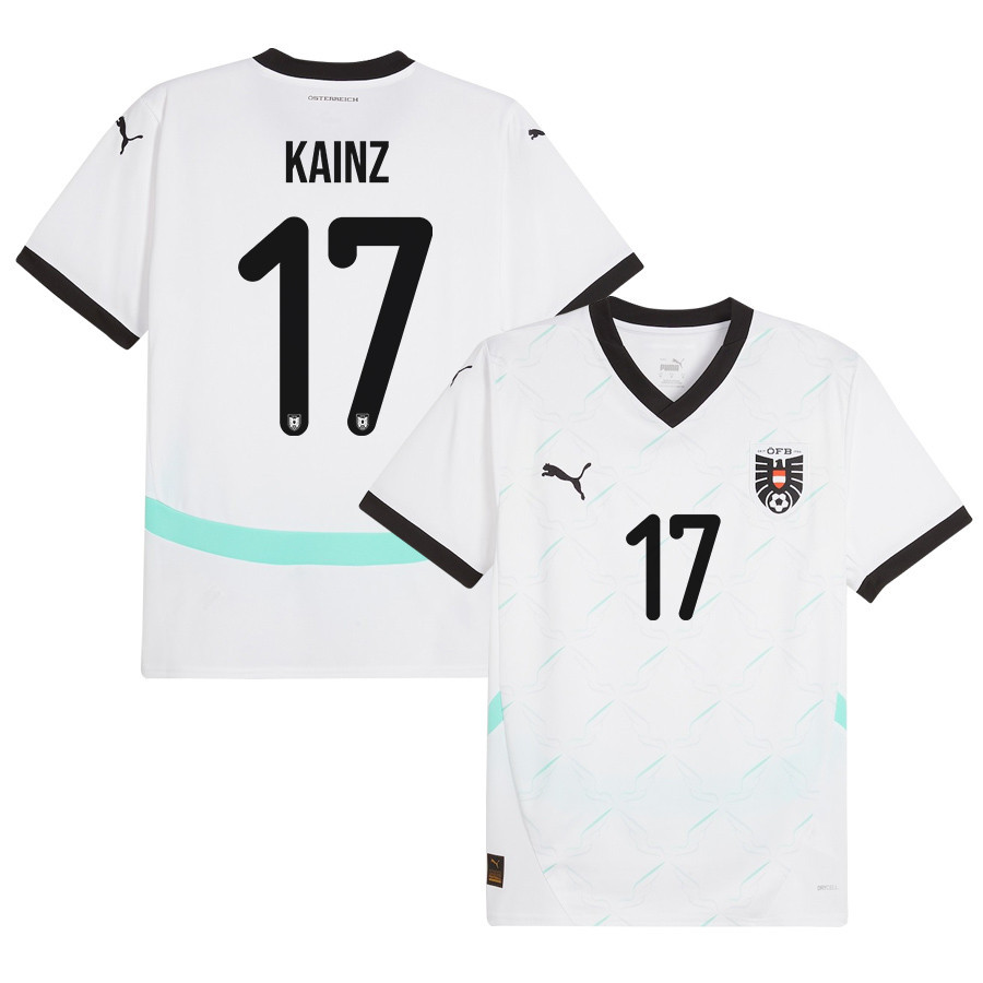 Florian Kainz 17 Austria National Team 2024/25 Away Men Jersey – White