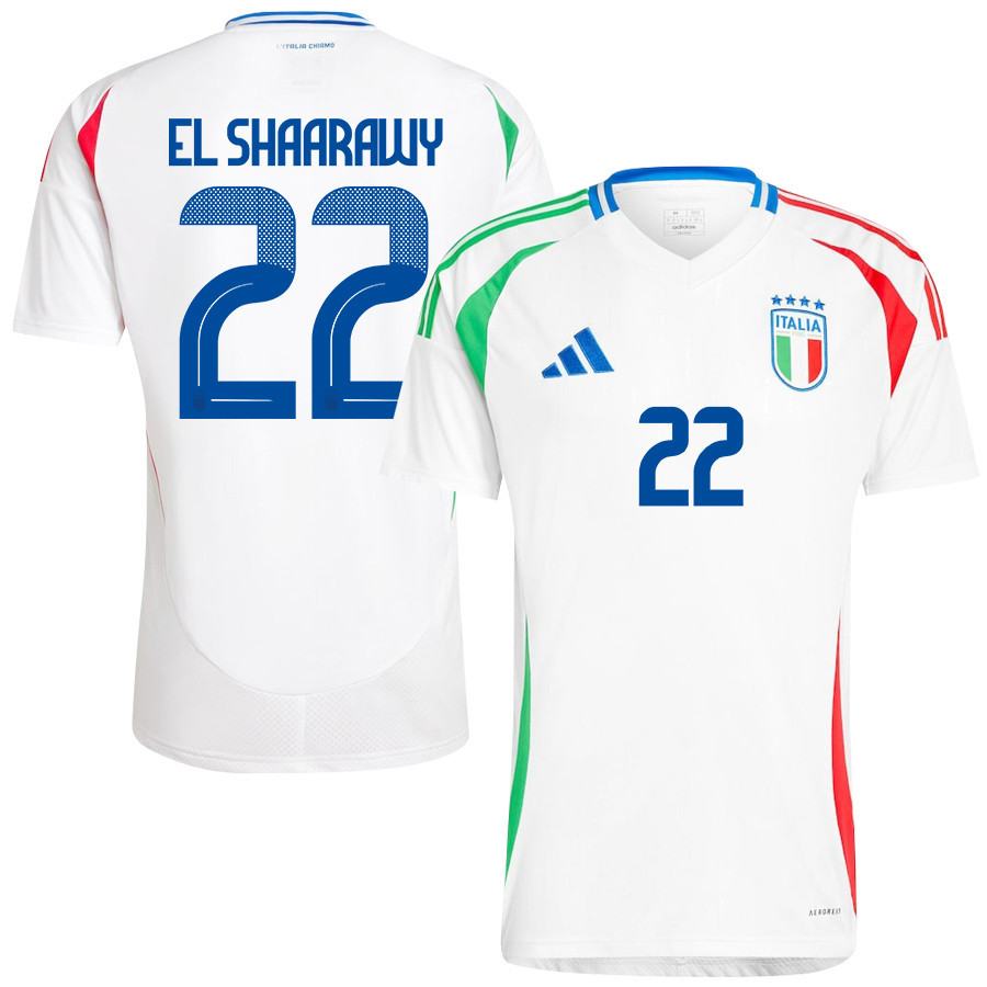 Stephan El Shaarawy 22 Italy National Team 2024/25 Away Men Jersey – White