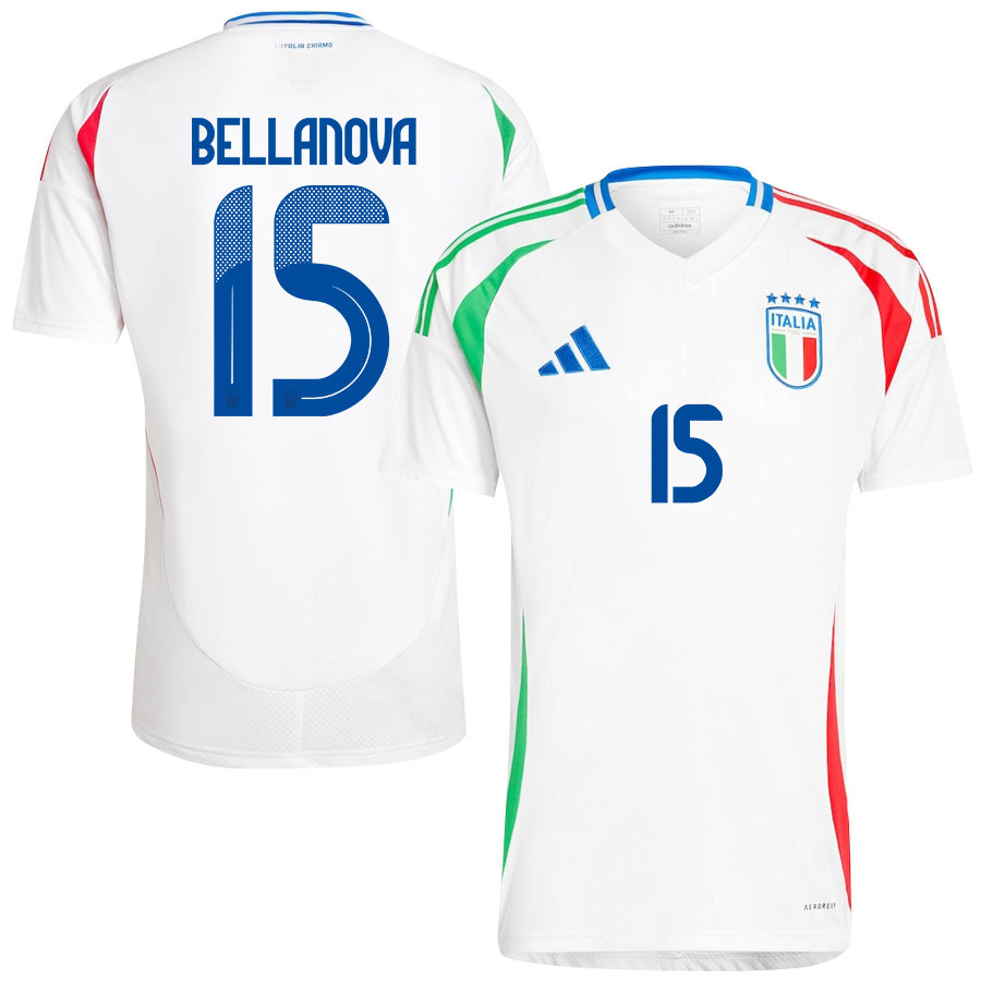 Raoul Bellanova 15 Italy National Team 2024/25 Away Men Jersey – White