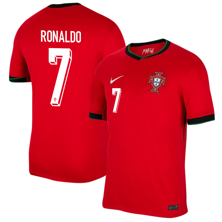 Cristiano Ronaldo 7 Portugal National Team 2024/25 Home Men Jersey – Red