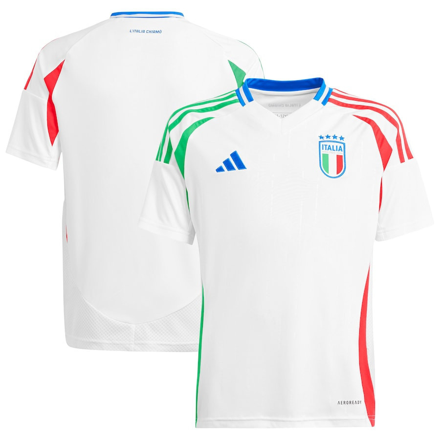 Italy National Team 2024 Away YOUTH Jersey – White