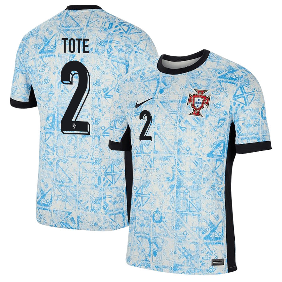 Tote Gomes 2 Portugal National Team 2024/25 Away Men Jersey – Cream/Blue