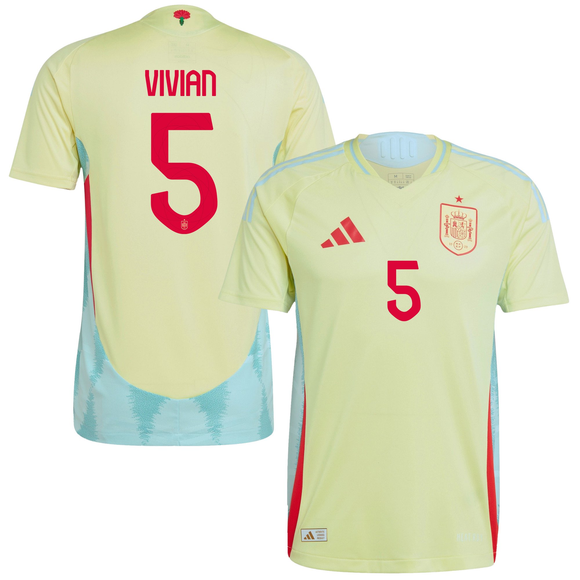 Daniel Vivian 5 Spain National Team 2024 Away Men Jersey – Yellow