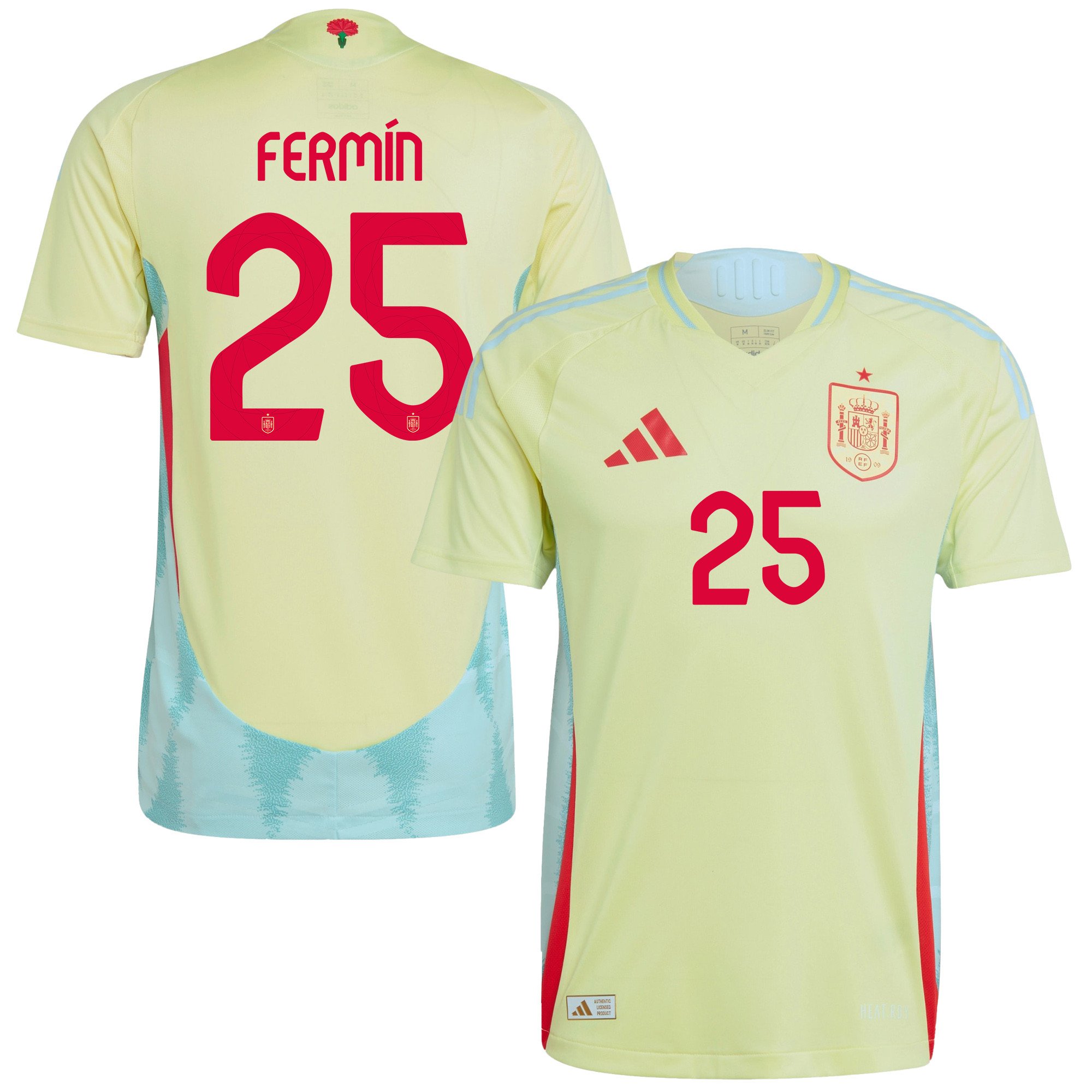 Fermn Lpez 25 Spain National Team 2024 Away Men Jersey – Yellow
