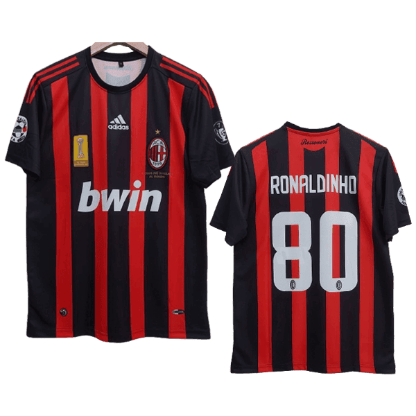 Ronaldinho Ac Milan 2008-09 Home Men Jersey – Red