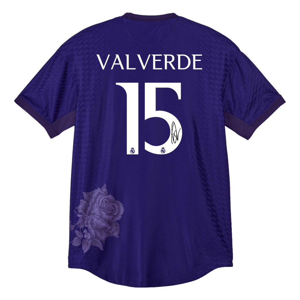 Federico Valverde 15 Signed Real Madrid X Y-3 23/24 Fourth Men Jersey – Limited Collection