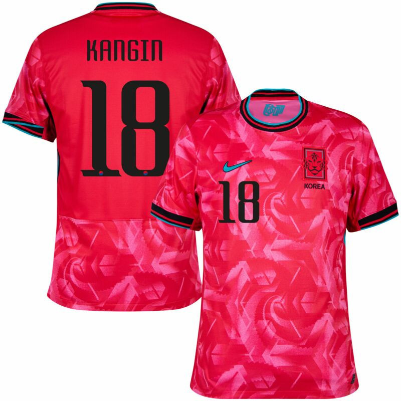 Lee Kang-in 18 South Korea National Team 2024 Home Men Jersey – Red