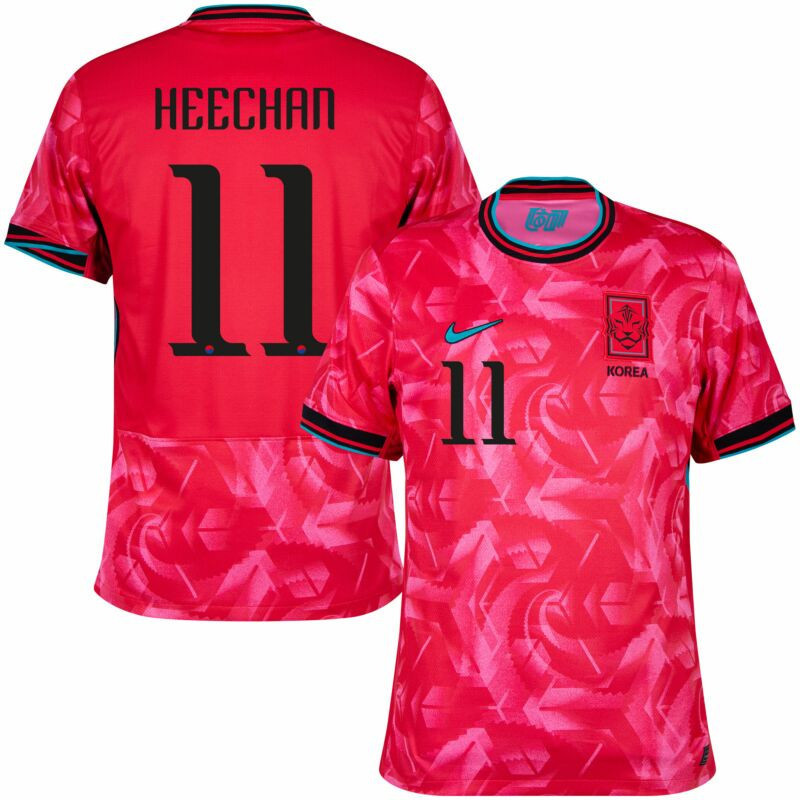 Hwang Hee-chan 11 South Korea National Team 2024 Home Men Jersey – Red