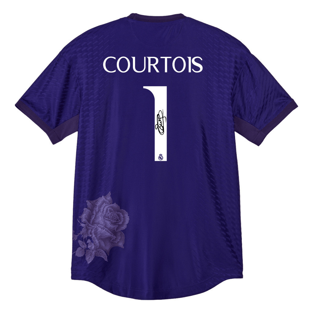 Thibaut Courtois 1 Signed Real Madrid X Y-3 23/24 Fourth Men Jersey – Limited Collection