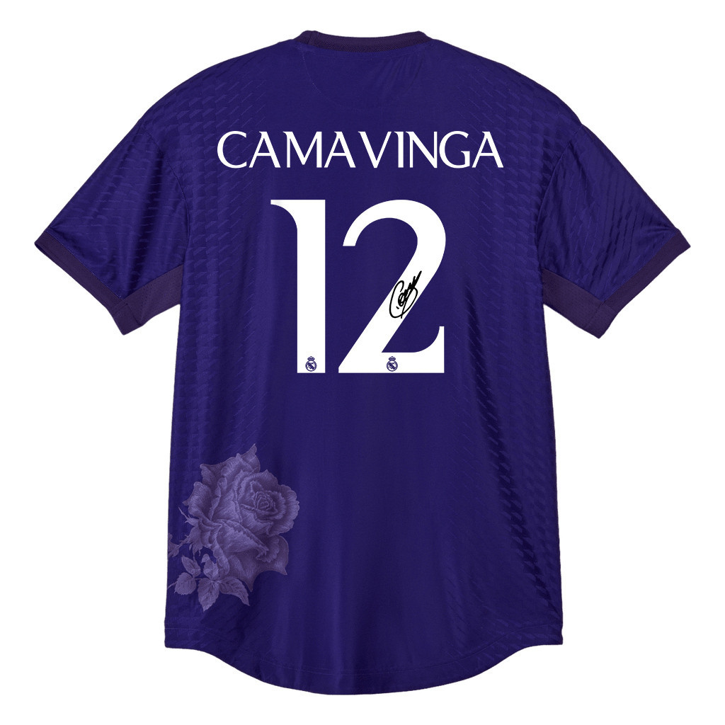 Eduardo Camavinga 12 Signed Real Madrid X Y-3 23/24 Fourth Men Jersey – Limited Collection