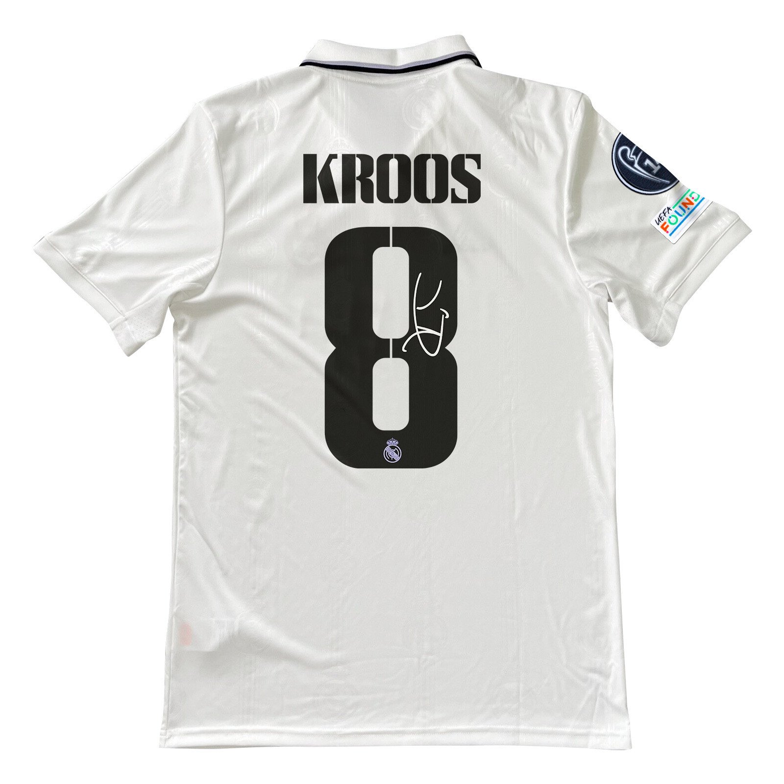 Toni Kroos 8 Signed Real Madrid 2022/23 Home Men Jersey – White