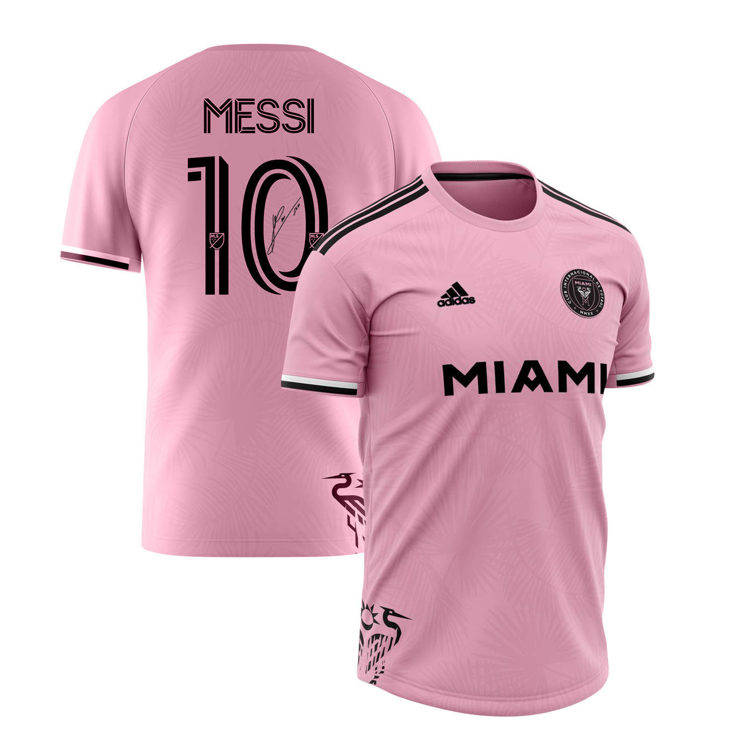 Lionel Messi 10 Signed Inter Miami FC 2023 Men Home Player Version Jersey – Pink