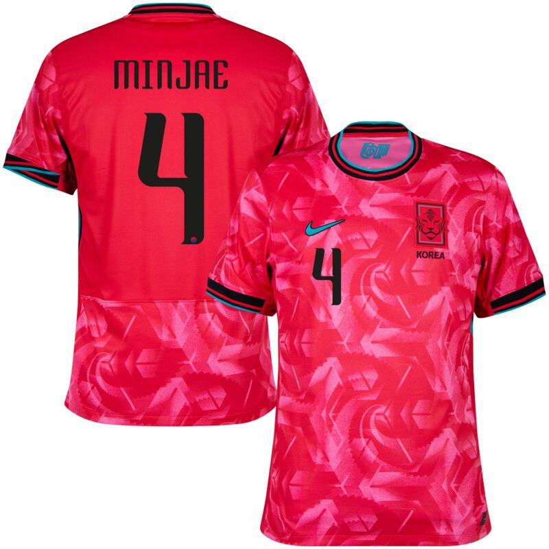 Kim Min-jae 4 South Korea National Team 2024 Home Men Jersey – Red