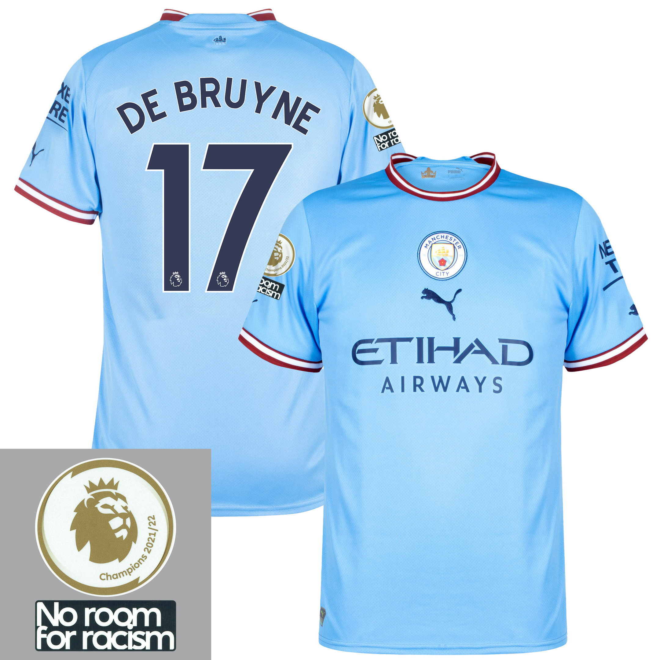 Kevin De Bruyne 17 Manchester City 2022-2023 Home Men Jersey – Sky Blue