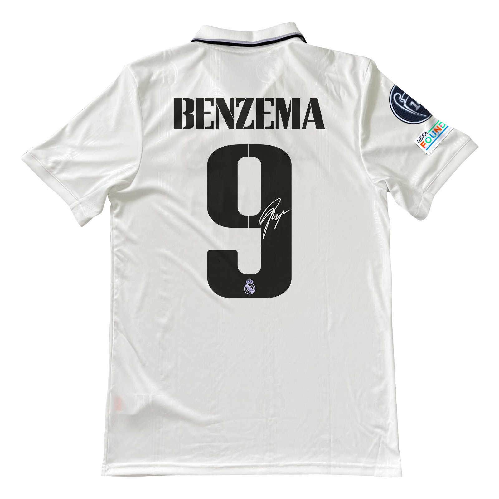 Karim Benzema 9 Signed Real Madrid 2022/23 Home Men Jersey – White