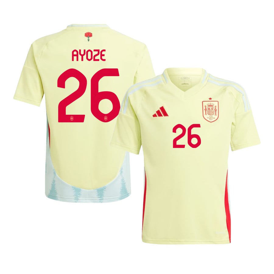 Ayoze Prez 26 Spain National Team 2024 Away YOUTH Jersey – Yellow