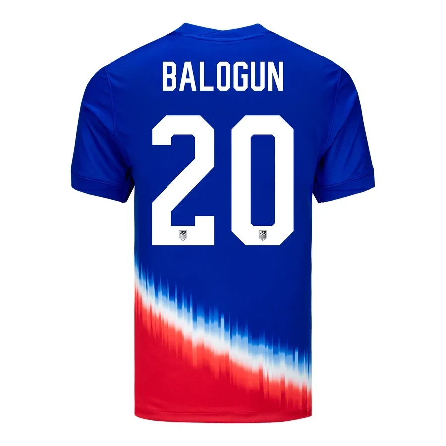 Folarin Balogun 20 USWNT 2024 American Icon Away Stadium Jersey – Men Blue