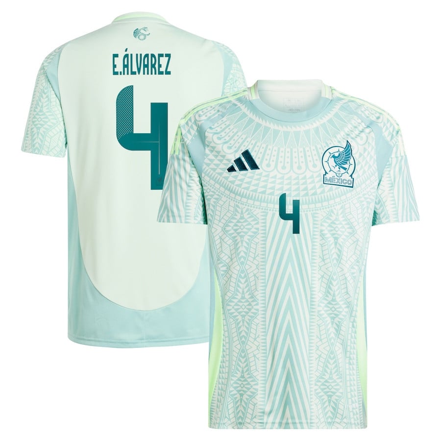 Edson Alvarez 4 Mexico National Team 2024 Away Men Jersey – Green