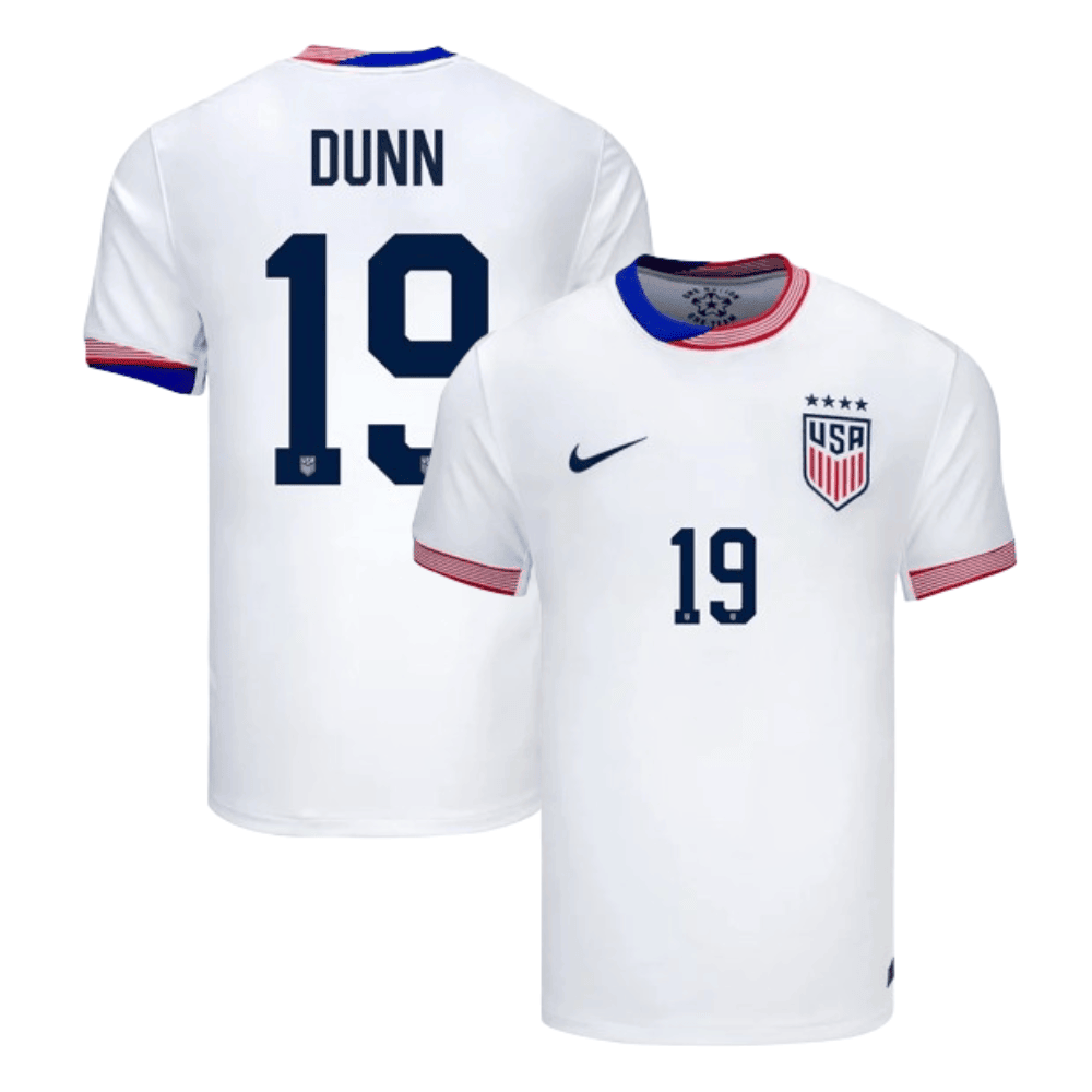 Crystal Dunn 19 USWNT 2024 American Classic Home Stadium Jersey – Men White