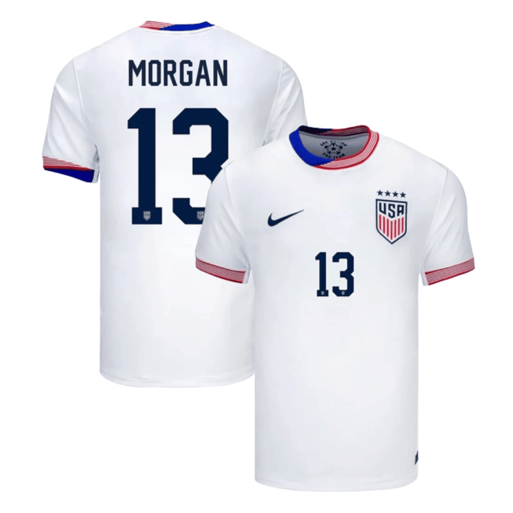 Alex Morgan 13 USWNT 2024 American Classic Home Stadium Jersey – Men White