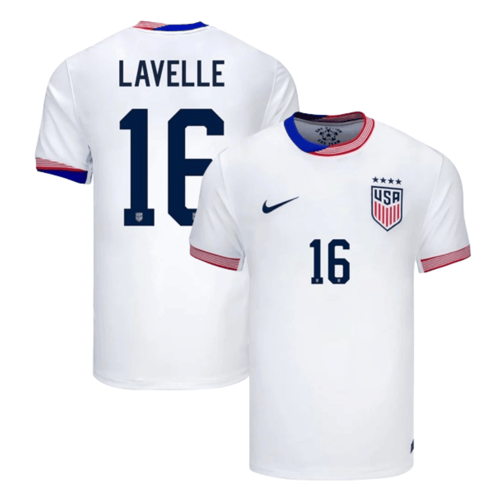 Rose Lavelle 16 USWNT 2024 American Classic Home Stadium Jersey – Men White