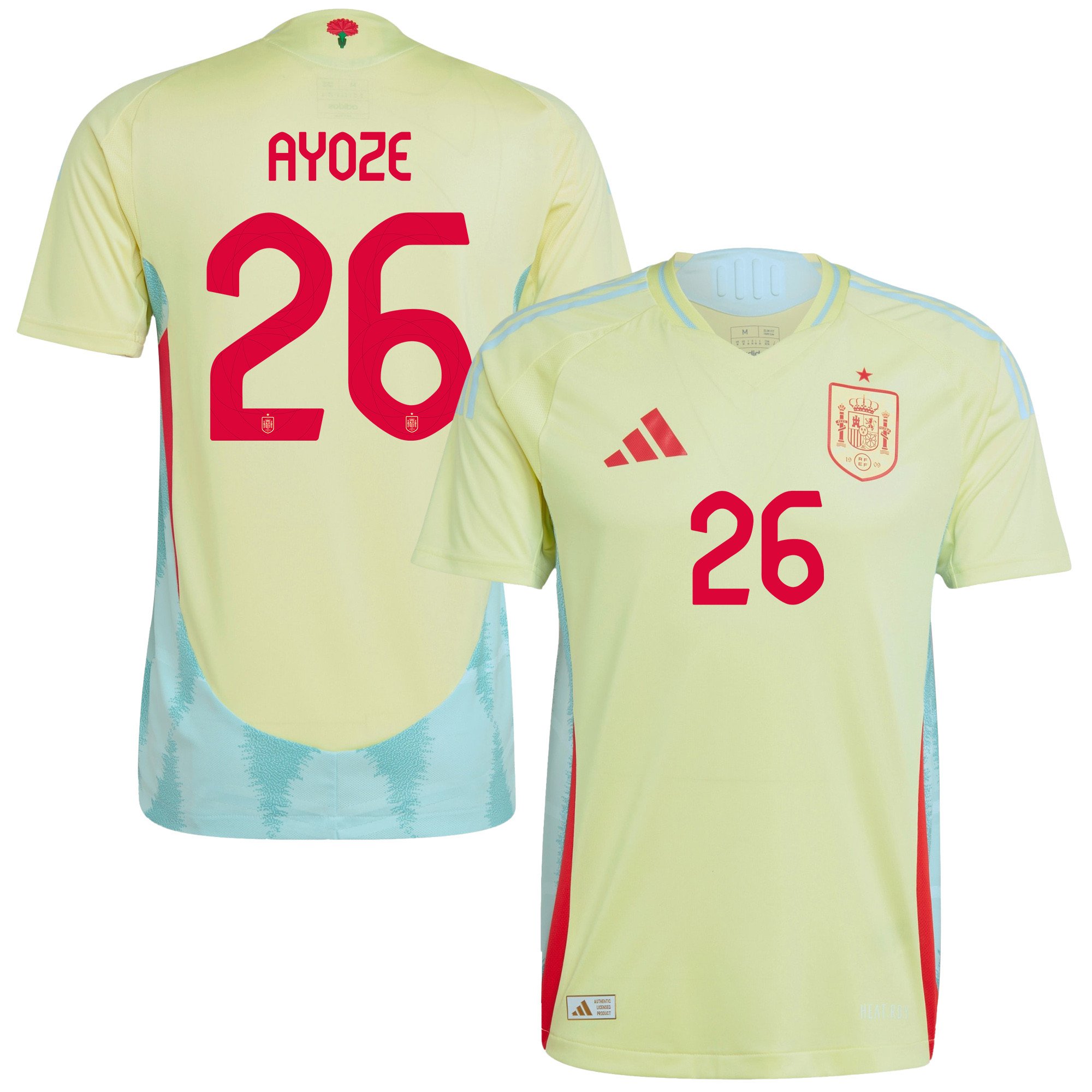 Ayoze Prez 26 Spain National Team 2024 Away Men Jersey – Yellow